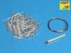 Aber 16068B Panzer IV track link pins x 200 pcs. (1:16)